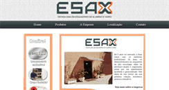 Desktop Screenshot of esax.com.br